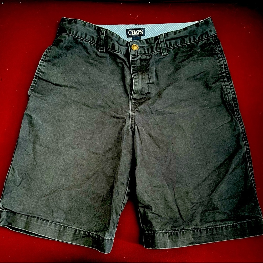 Chaps boys navy chino shorts